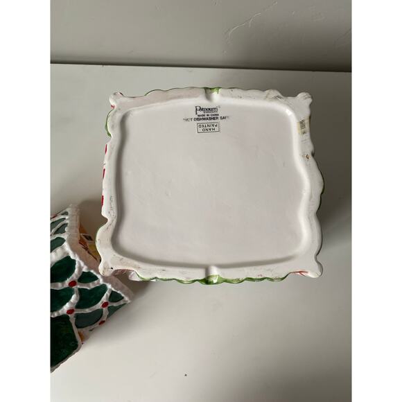 Potpourri Designs Hand Painted Gingerbread House Christmas Cookie Jar - Picture 8 of 11